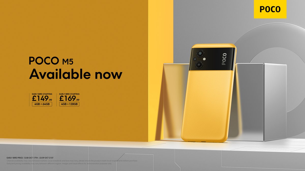 pocouk's tweet photo. Available in the UK now!
#POCOM5 is #ThePerformancePlayer.
Early bird offer starts now. Order yours here: https://t.co/utopAf2q8i https://t.co/AH3jKe8DEx
