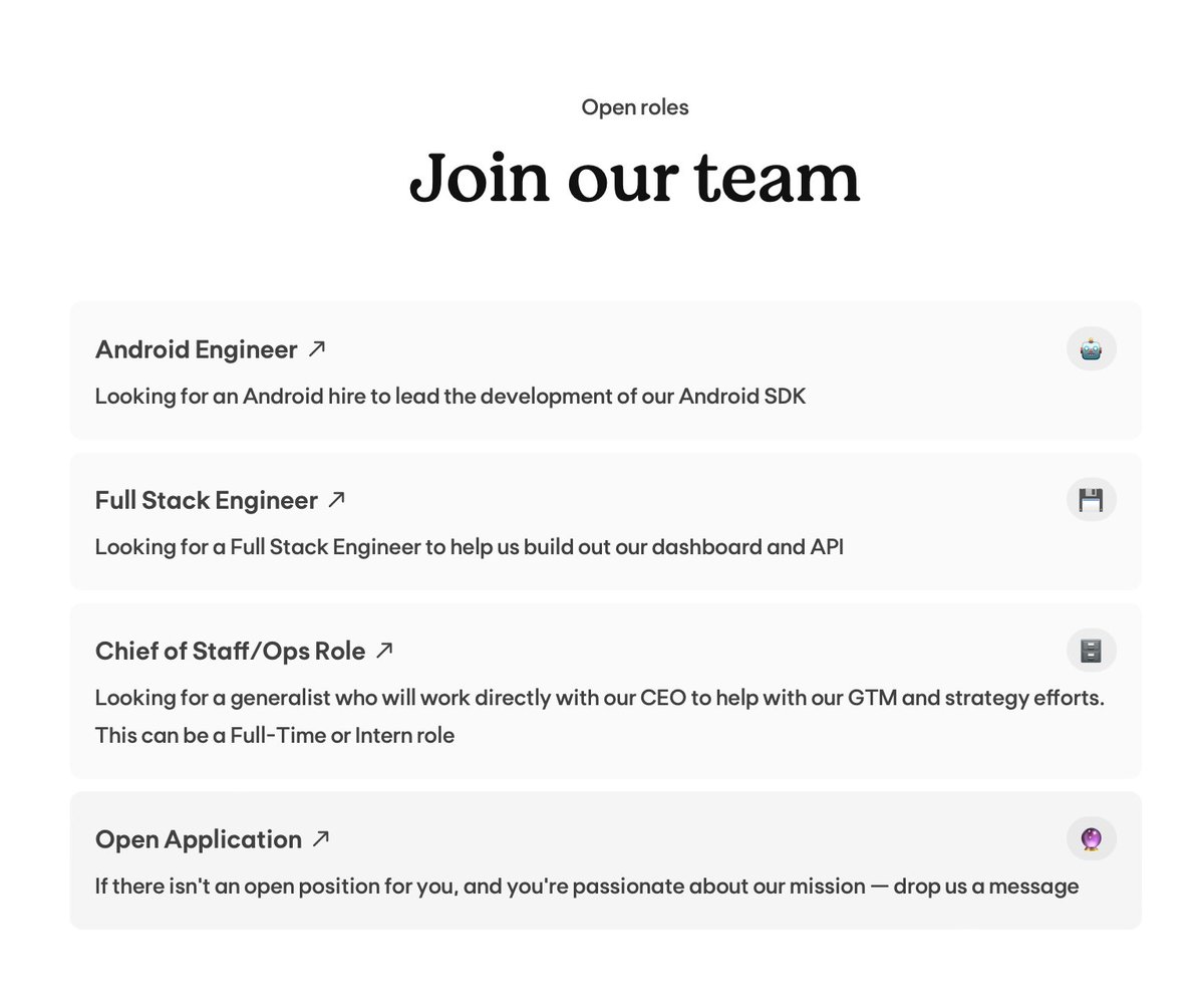 HustlerMaximus's tweet photo. Why don't more companies have an open role application like the one here? Nice job @unflowhq #Hiring #talent https://t.co/OYPyzq9uJc