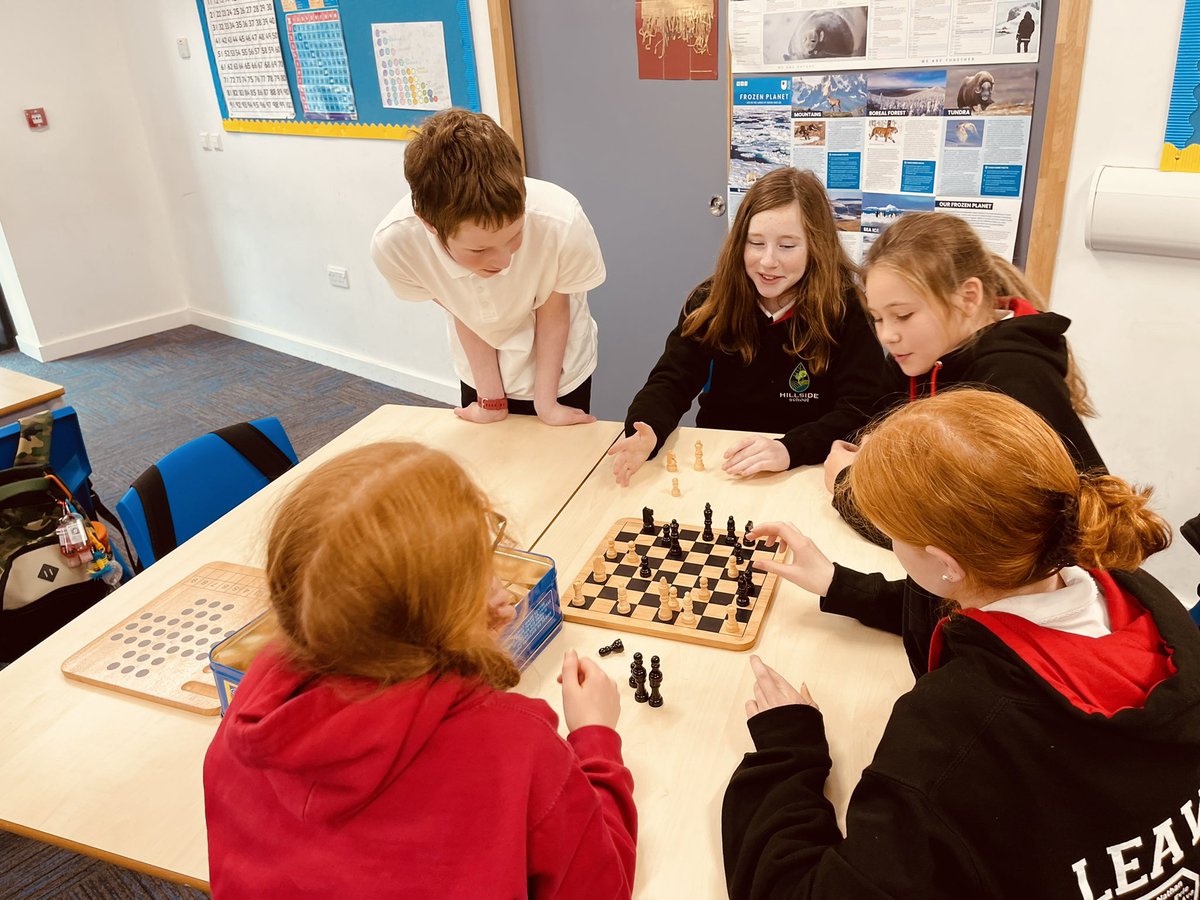 SchoolHillside1's tweet photo. Our Chessmaster #P7LHillside pupil is doing a wonderful job of planning and leading our #ChessClub. #LeaderofLearning https://t.co/yTOilPcTGd