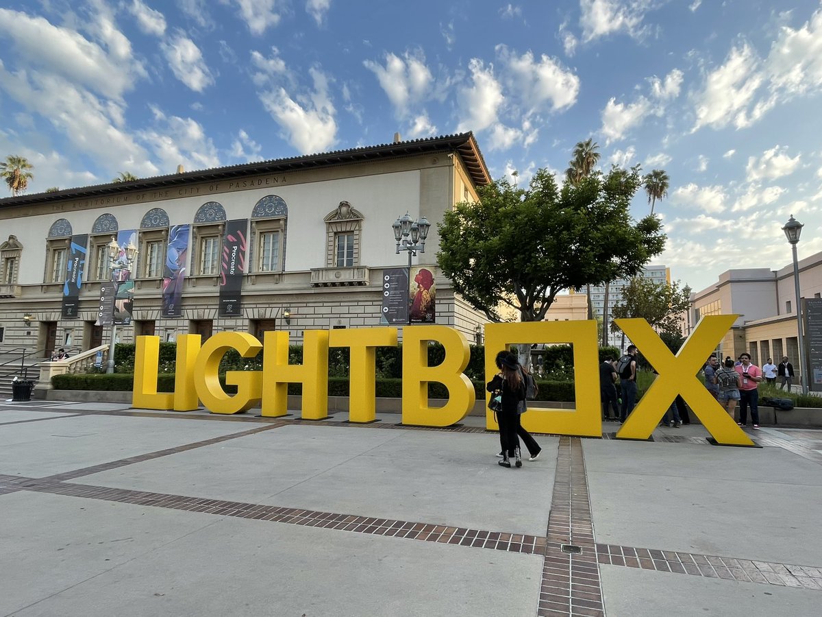 Day 1 at #lightboxexpo excited to see everyone!