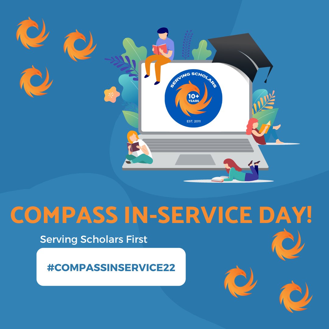 CompassCs's tweet photo. We are all looking forward to our Compass staff in-service today! We are always inspired to learn new ways to serve our scholars as the #GoldStandard in #VirtualEducation! 

#CompassInService22 #FridayFeels #CompassExperience #ChooseCompass #PersonalizedLearning #LoudandProud https://t.co/InAHSenodE