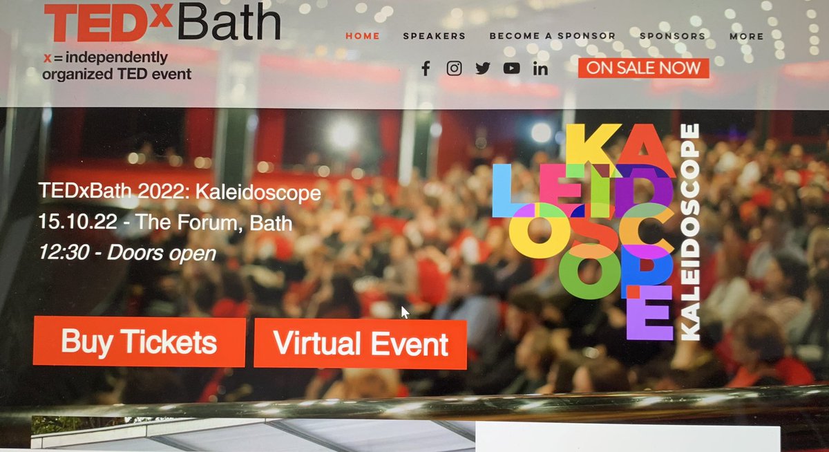 tedxbath2023's tweet photo. If you’re unable to come to TEDxBath tomorrow fear not! We will be live-streaming via our website! Link going live tomorrow on https://t.co/p3DNFovwDr (Thread)👇 https://t.co/gw5GT3Pnkf