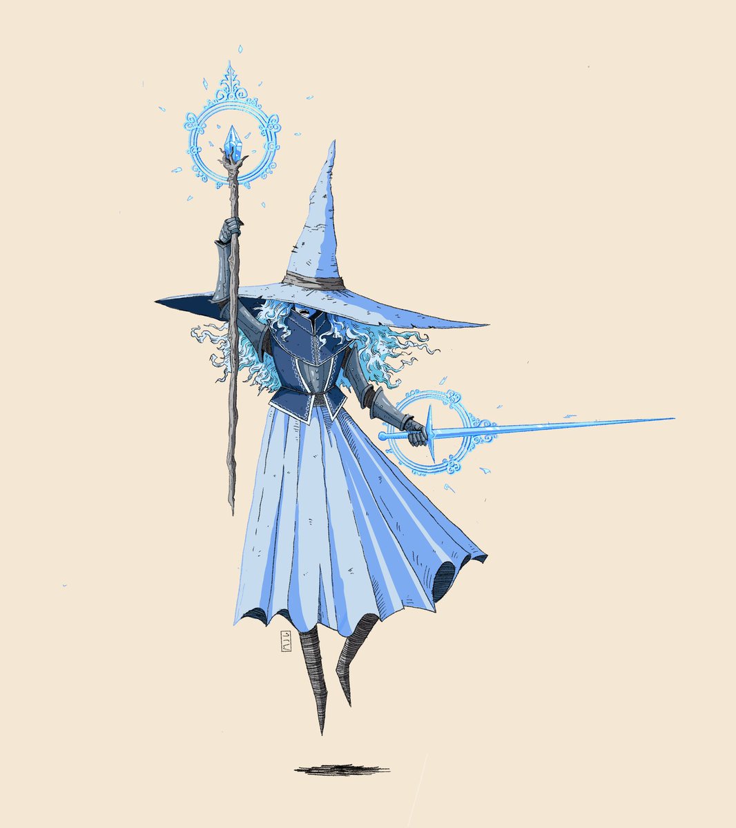 a__bestiary's tweet photo. Spellblade concept for another short comic I was working on

#characterdesign #witch #spellblade #fantasyart #fantasyillustration #conceptart #indiecomics #ttrpg #dnd #gamedev https://t.co/cj6x7vV5rM