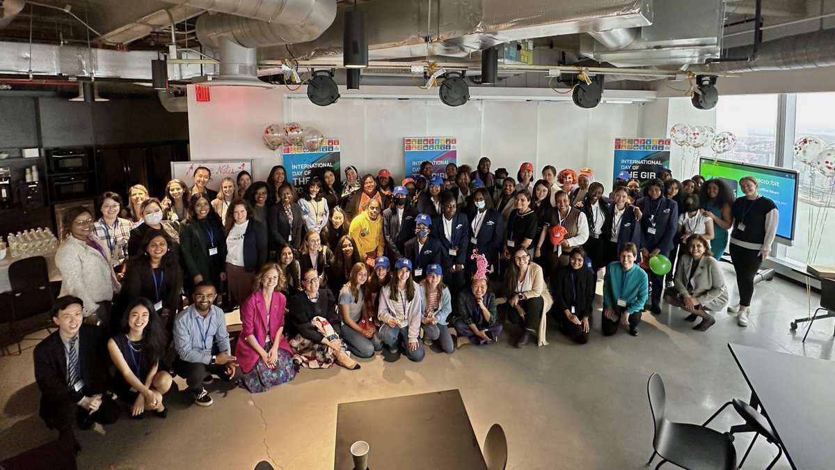 unicc_ict's tweet photo. In celebration 🎉 of #DayOfTheGirl, UNICC in partnership with @InfyFoundation, @ITUatUNHQ, @microbit_edu, @globalnyc &amp; @WIPO, hosted a design thinking workshop ✍️ to encourage middle school girls to discuss &amp; share their experiences with #Technology, #Science &amp; #Innovation. https://t.co/tZ22oLaKXX