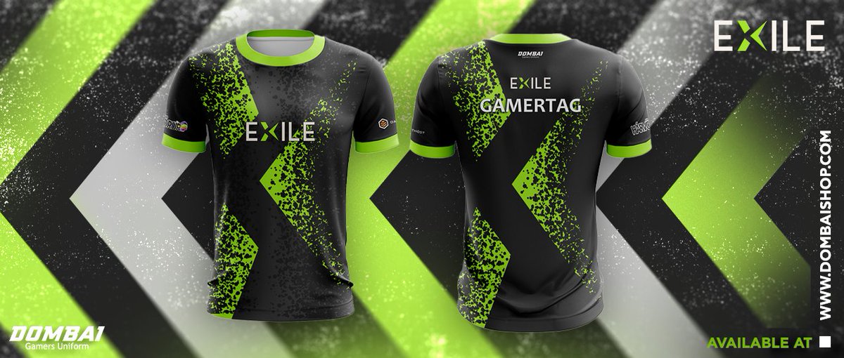 👉 A unique custom design for <a href="/TeamExile_gg/">Team Exile</a> !!!
👉 Check their store🛒: dombaishop.com/collections/te…

✔️ Contact us to create your own, custom clothing.
📧 info@dombaishop.com
🏆#Merch4Champs #BeaChampion #DombaiSports #customapparel #customjersey