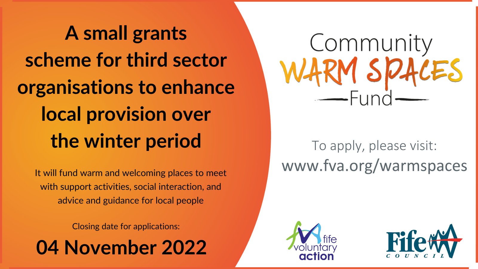 Fife Voluntary Action on Twitter "Fife’s community organisations can now access funding to help