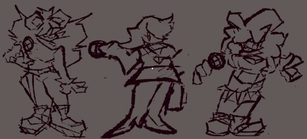 FnfVsJane's tweet photo. lateThank you for supporting us for a year! heres some concept art all are old execpt the snap one drawn by @/LilyDotJPEG very old stuff and some scrapped characters here more will be in a scrapped section of the mod alot of revamps for old characters are happening thank u
-Royal https://t.co/N3ROrkrPWI