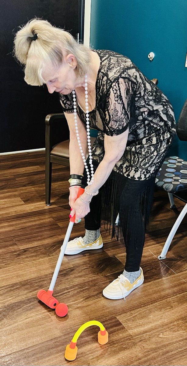 A quick game of croquet before the Gala! #TrilogyThemeWeeks