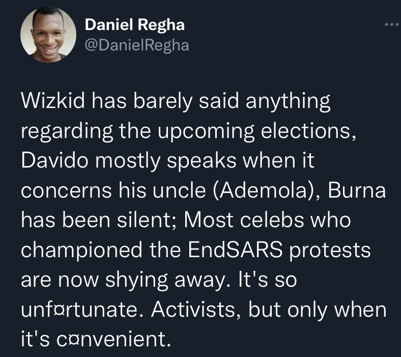 instablog9ja's tweet image. Election: Daniel Regha blastsNigerian celebrities