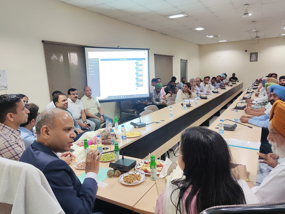 Sh. Ashok K.K. Meena, IAS, CMD, FCI chaired a review meeting regarding Paddy procurement held at Khanna mandi with State govt. officials and other stakeholders on 12.10.2022.
<a href="/FCI_NorthZone/">Food Corporation of India, North Zone</a> 
<a href="/FCI_India/">Food Corporation of India</a> 
<a href="/fooddeptgoi/">Department of Food & Public Distribution</a>