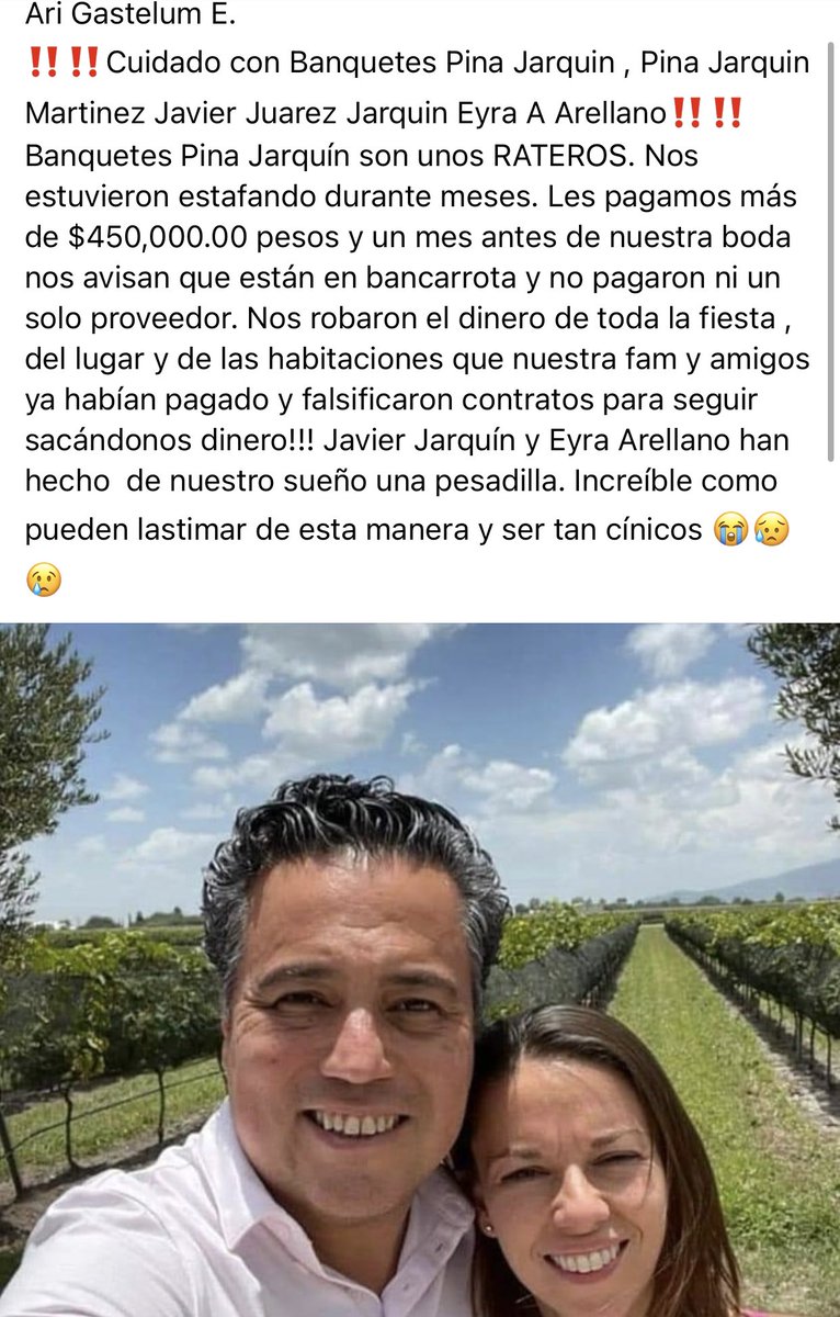 beverlynice's tweet photo. Mana @marthadebayle ayúdanos… tu tienes el alcance y la vos con tantos radioescuchas para que estos estafadores tengan su merecido!!! Y no se atrevan a seguir lastimando las ilusiones de otras parejas más… https://t.co/Dl8hylaDn1