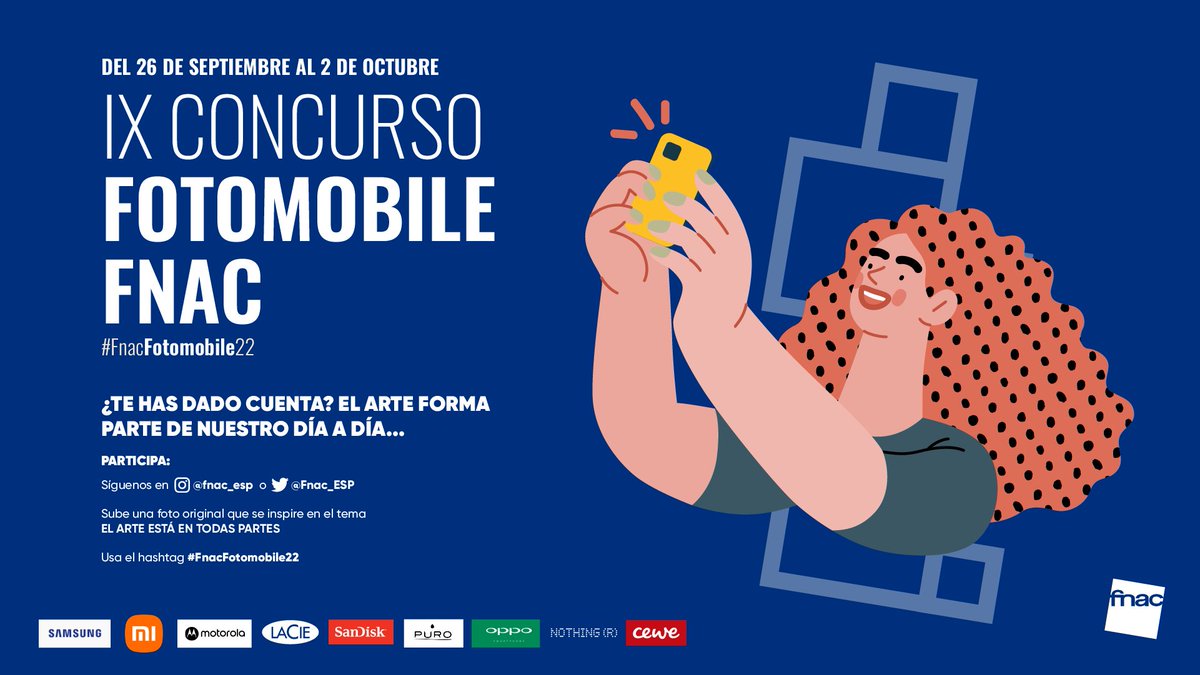 Fnac_ESP's tweet photo. 📱¡YA TENEMOS GANADORES DEL IX CONCURSO FOTOMOBILE FNAC! 📱 Muchas gracias a todas y todos por participar y las más de 7.000 propuestas recibidas que demuestran que el arte está en todas partes.

Puedes ver las fotos premiadas en https://t.co/ffWz4obexO https://t.co/jajA6U0ytH