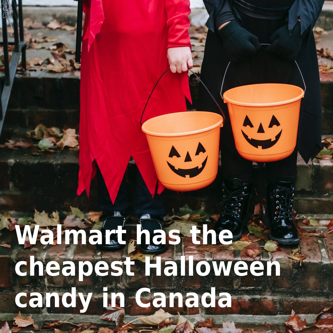 cansumer_ca's tweet photo. Walmart offers the best average pre-Halloween prices per gram: https://t.co/huNKWd3HMl

-Costco's limited-time deals were cheapest, followed by Walmart.
-Cadbury and Nestle were most expensive, while Mars was cheapest.
-Candy was cheapest, followed by chips and bars. https://t.co/IVOERiUIlS