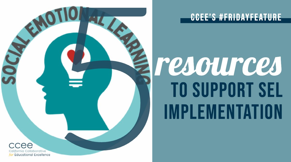 Looking for effective social emotional learning strategies? This week’s #FridayFeature focuses on resources such as webinars, toolkits, & more. View here: bit.ly/3CYqw6z @CADeptEd @SCCOE @sac_coe @BCOEStory @OCDeptofEd @humboldtcoe @CCSAAdvocates @WestEd @RigorRelevance