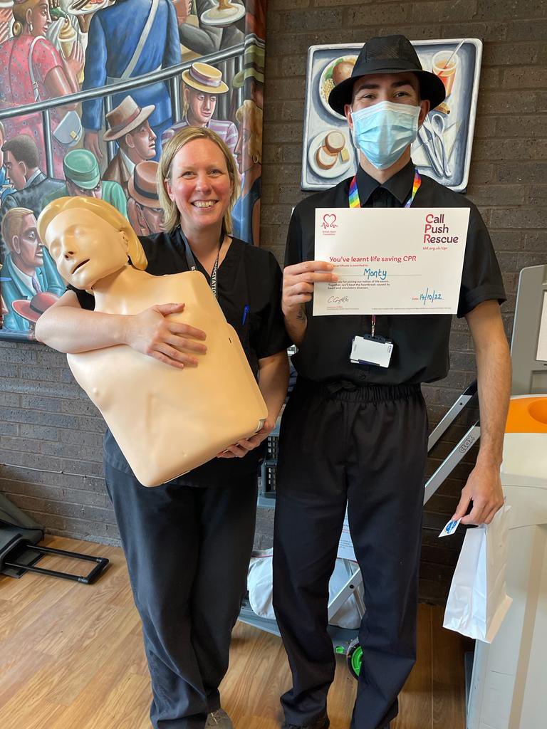 Glos Hospitals Simulation & Resus (@simandresusglos) on Twitter photo Fab day out at about <a href="/gloshospitals/">Gloucestershire Hospitals NHS Foundation Trust</a>. This morning at CGH & this afternoon at GRH. Teaching the public CPR and keeping staff updated. We are back at Blue Spa CGH on Monday and Fosters GRH on Tuesday. #restartaheartday Fab day out at about <a href="/gloshospitals/">Gloucestershire Hospitals NHS Foundation Trust</a>. This morning at CGH & this afternoon at GRH. Teaching the public CPR and keeping staff updated. We are back at Blue Spa CGH on Monday and Fosters GRH on Tuesday. #restartaheartday