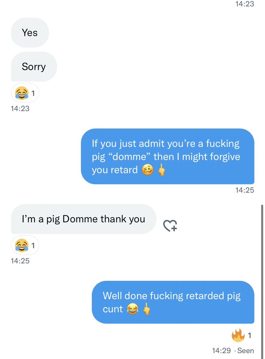 BTimewaster's tweet photo. Here comes another pig domme 🥴 Desperate to get used by my fucking time wasting beta cock 😂🖕

#catfish #findom #catfishdomme #catfishfindom #scamkink #scamaddict #scamfetish #whalesub #betadomme #cuck #cuckold #blackmail #paypig #paypiggy #humanATM https://t.co/1M7B7hPN9O