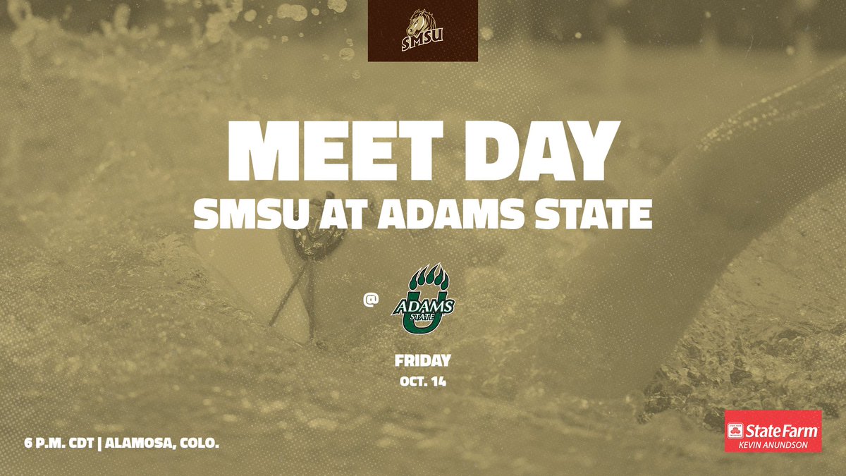 SMSUMustangs's tweet photo. Back in the pool tonight for @smsuswimdive with a dual at Adams State starting at 6 p.m. CDT. Watch live at https://t.co/6hSD8pfQW5 #LetsRide https://t.co/igB7lTOHXV