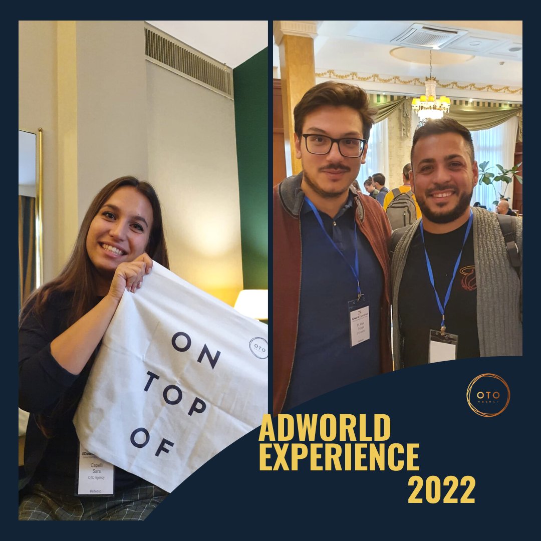 OTOAgency's tweet photo. Alcuni membri del team #Performance hanno partecipato all’evento @adwexp 2022, il più grande evento europeo su Pay Per Clic &amp; #ConversionRate Optimization. 🔥

Scopri alcuni momenti 🔝

#otoagency #ontopof #digitalmarketing #marketingspecialist  #ADworldExperience https://t.co/9ynyAajChB