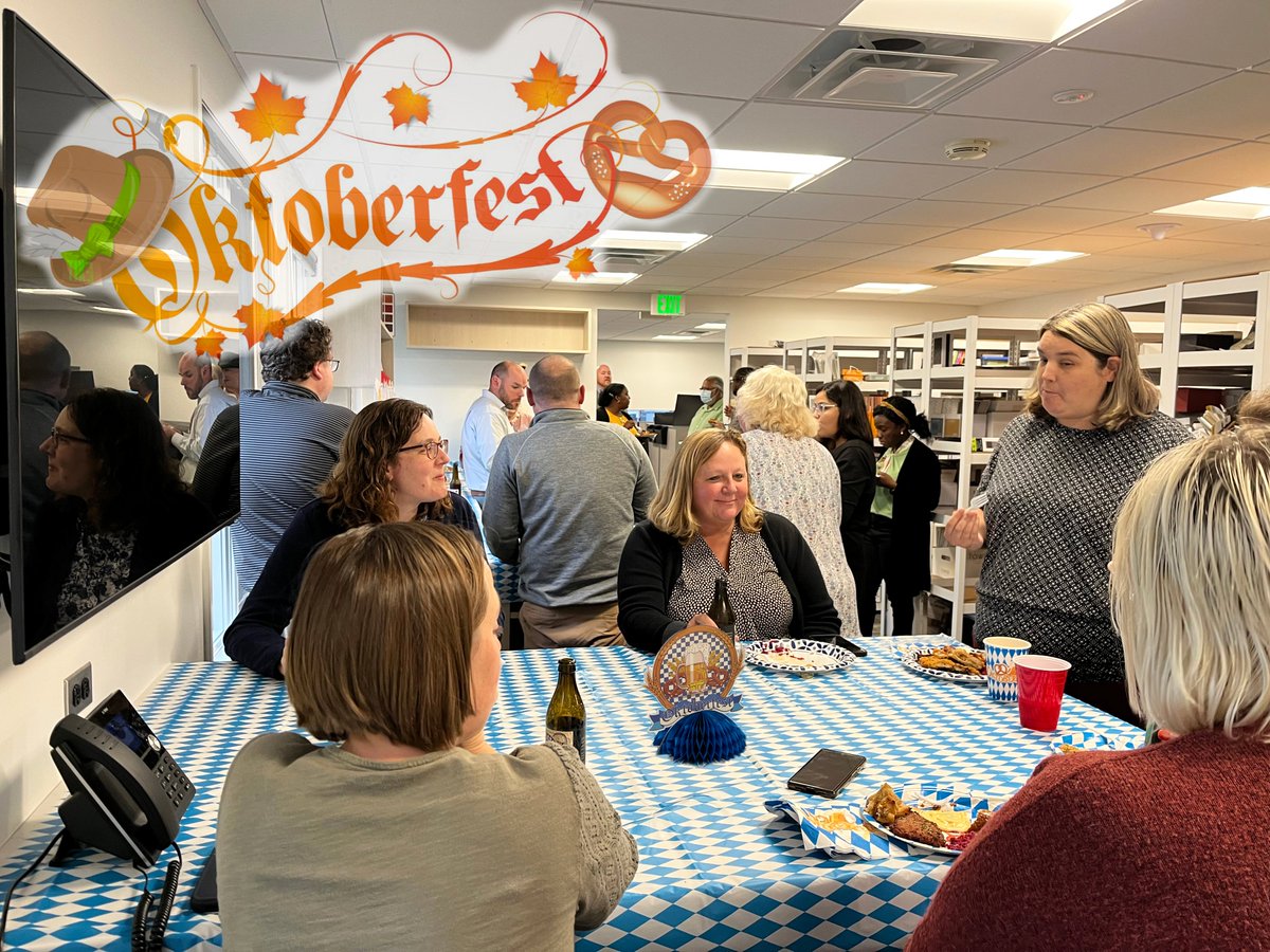 AriumAE's tweet image. #AriumAE gathered to enjoy a festively themed #Oktoberfest HH. Staff enjoyed authentic German food &amp;amp; beverages in good company and spirit. Some even wore traditional German attire. It was a great time socializing with teammates. Thank you #Rathskeller for the delicious food.