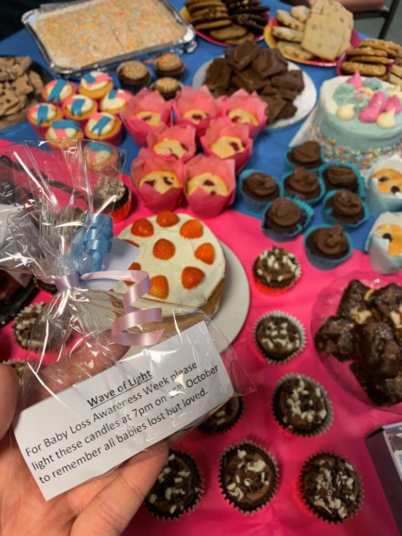 Cwm_TafGynaeISH's tweet photo. A big Thankyou to our amazing team on the Gynae Day Assessment and early pregnancy unit in their cake bake today for #babylossawarenessweek2022. All proceeds to go to @cradle_charity @SuzanneHardacr1 @Shazloudavies @CradleDawn @CradleLouise https://t.co/fcFyKsbaLZ