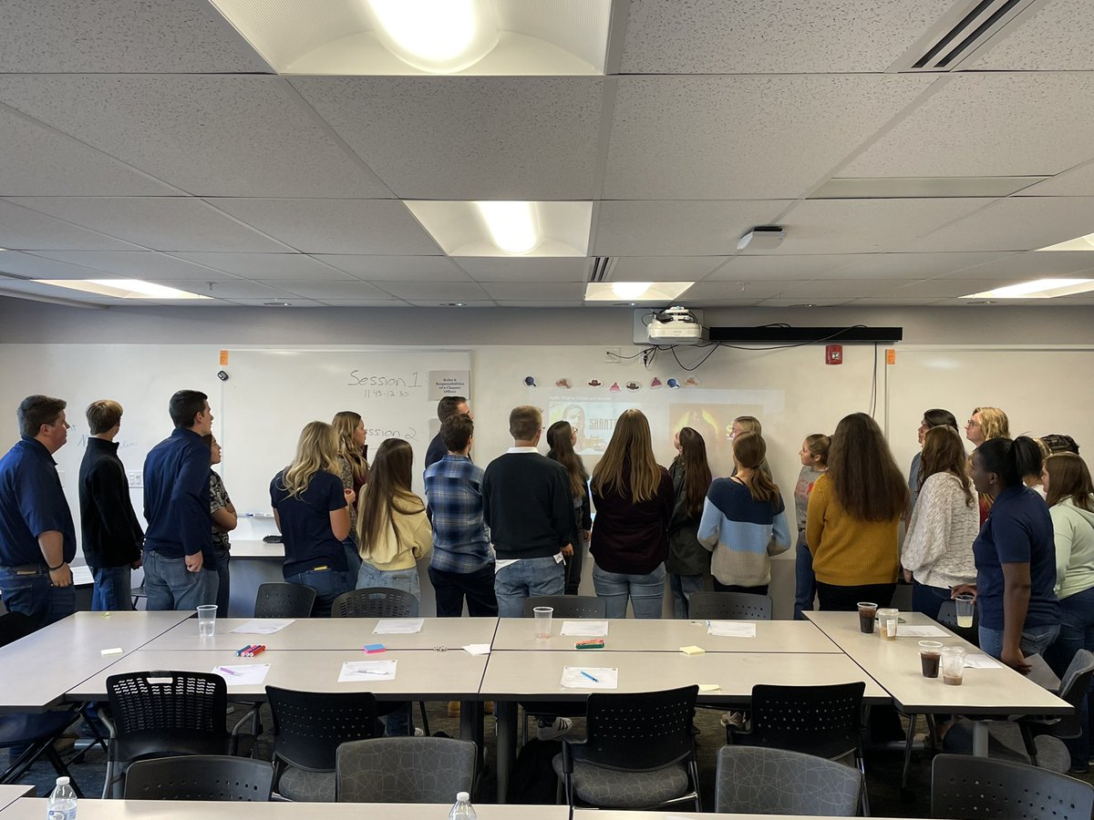 Happy Friday!  <a href="/FFA_GISA/">Global Impact FFA</a> Class Officer training with alumni <a href="/Kolesen_McCoy/">Kolesen McCoy</a> discussing the many hats we wear as officers….focusing on roles and responsibilities <a href="/GIAcademy/">Global Impact STEM Academy</a>! <a href="/OhioFFA/">Ohio FFA</a>