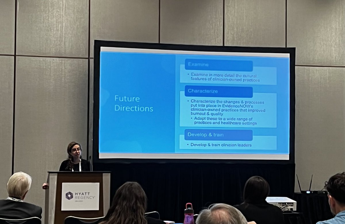 Physician owned practices able to improve outcomes while decreasing burnout #ICPH22 Fascinating findings & implications by Dr ⁦@LisaRotenstein⁩