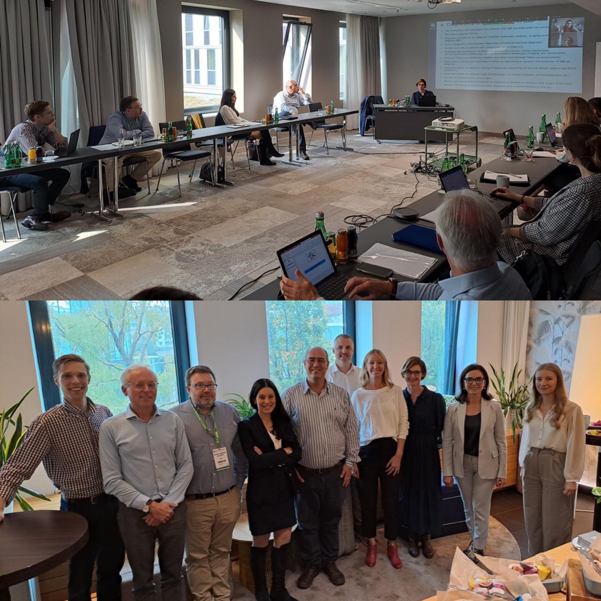 What a great honor to be part of the E-Quality Taskforce with such a prestigious team and finally to be able to meet in person. More to come on standards of care for patients with IBD ! <a href="/GionataFiorino/">Gionata Fiorino, MD, PhD</a> <a href="/manu_barreiro/">Manuel Barreiro</a>
<a href="/HenitYanaiMD/">Henit Yanai</a> <a href="/MichelAdamina/">Michel Adamina</a>
@Mariettaiacucci #ECCO