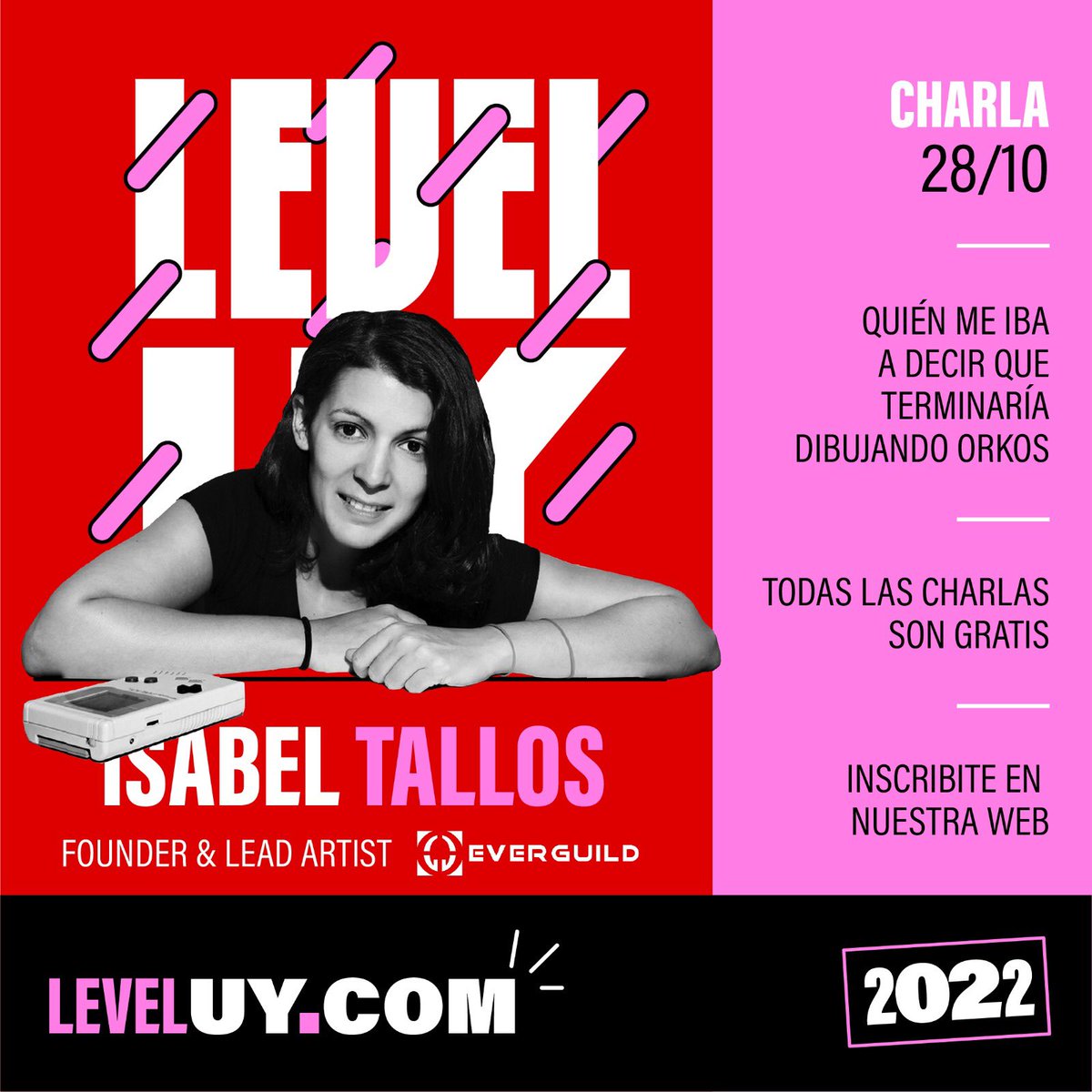 LEVEL_UY's tweet photo. Quien me iba a decir que terminaría dibujando orkos 😳

pues si… 

Todo empezó en 2014, cuando Isabel Tallos cofunda #Everguild, un ambicioso estudio de videojuegos que opera desde UK y España, especializado en juegos de cartas coleccionables digitales. No te pierdas su charla! https://t.co/jMVtxJlLgg
