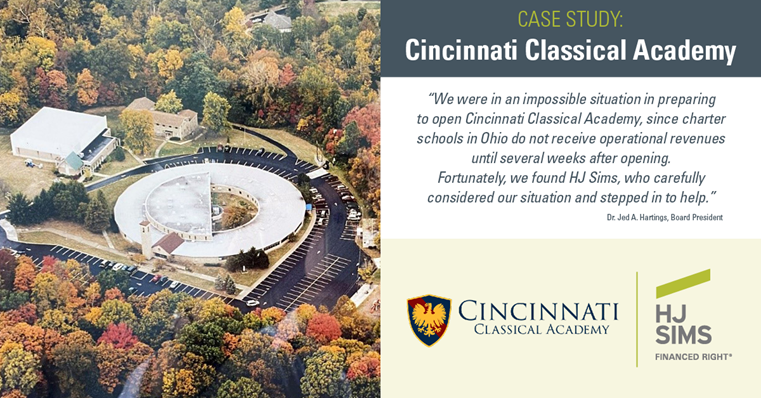 HJ Sims successfully closed a $1m private placement for start-up charter school, <a href="/CincyClassical/">Cincinnati Classical Academy</a>, with the entire taxable note funded by private wealth management clients of HJ Sims. Read the full case study to learn about this unique financing solution: hjsims.com/cincinnati-cla…