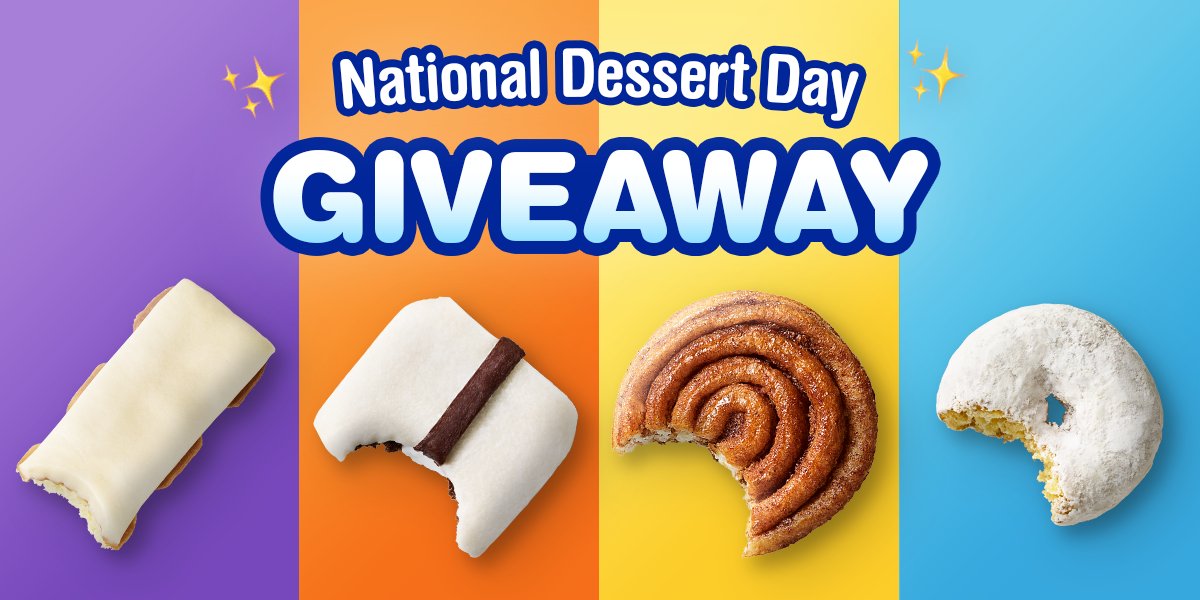 Tastykake's tweet photo. 🎉 #GIVEAWAY 🎉

On a day as special as National Dessert Day, it's only fitting to gift one lucky fan some of their favorite desserts from Tastykake! To enter, retweet and follow us @Tastykake. https://t.co/hb3AUXPDkp
