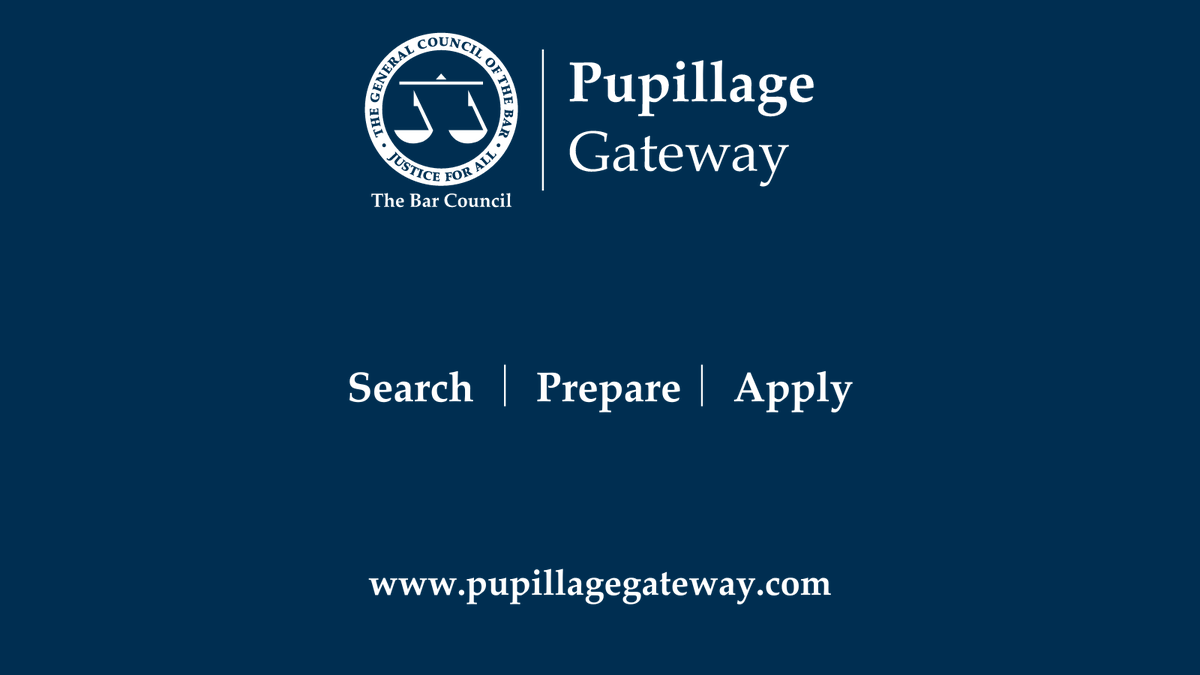 thebarcouncil's tweet photo. 📢 Introducing the new and improved Pupillage Gateway, the Bar Council’s online application system for pupillage. 

💻 Aspiring Barristers - log in now to set up your free account. 

https://t.co/LmBV28dX7S https://t.co/cz9G3q7lK3