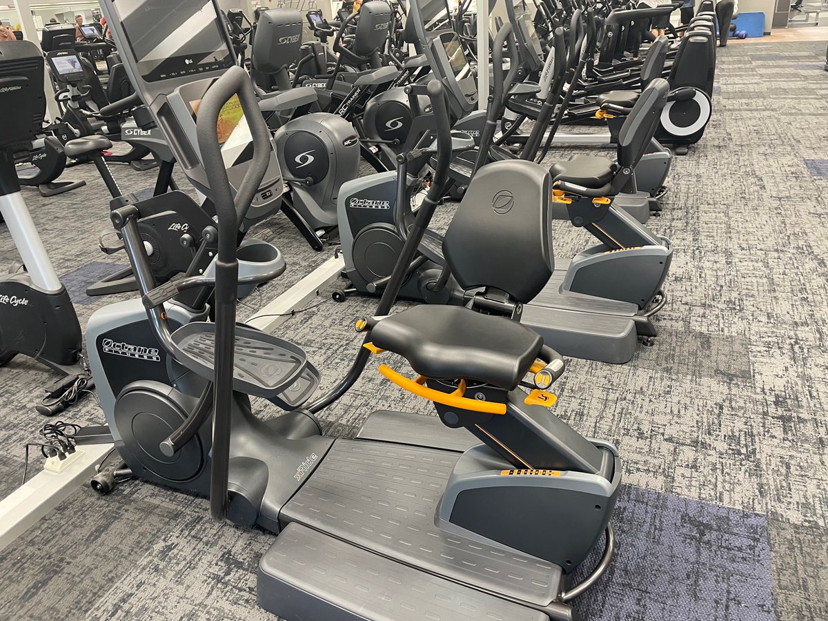 Bismarck_Y's tweet image. Look what just landed on the fitness floor: awesome new Octane equipment! #octane #lifecenter #bismarcky