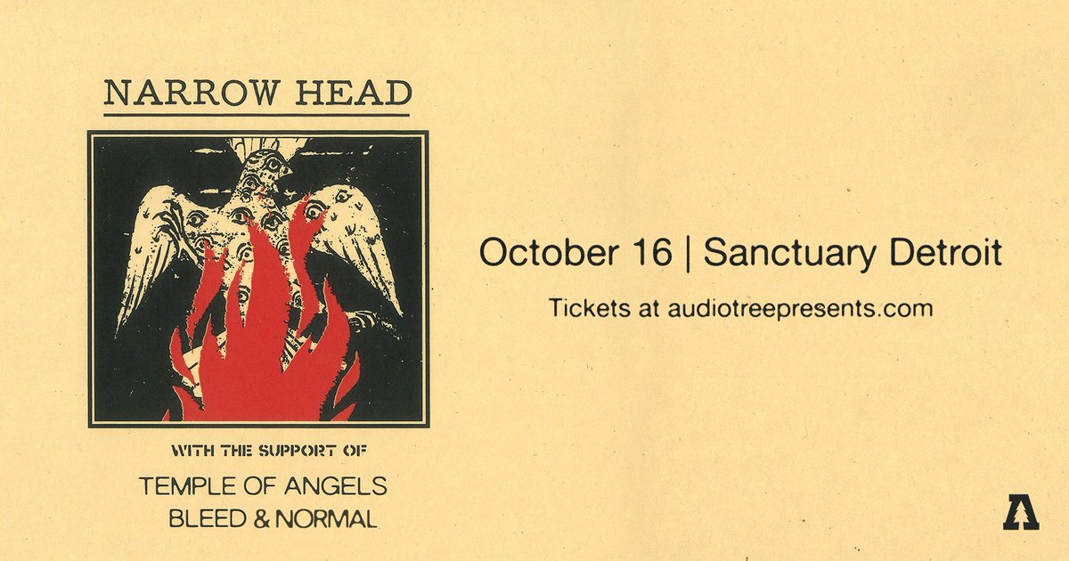 KickstandMI's tweet photo. This Sunday, don't forget, @NARROW_HEAD @templeofangels @Bleed_214 and @normalbandmi are coming through @sanctuarydet for what promises to be a bangover-inducing evening.  Let's f'ing go.  

Tix: https://t.co/KuQxSGZ6Vl https://t.co/0Ko4PCpNpU