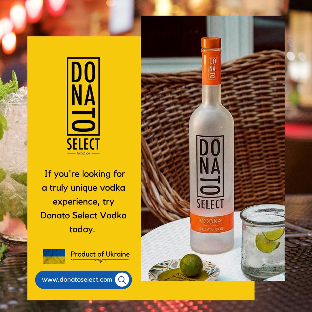 donatoselect's tweet photo. 📌Introducing Donato Select Vodka, the first gourmet vodka made from a unique blend of winter wheat, rye, and barley.

🍷Our ingredients are grown in optimum conditions to produce superior-quality vodka.

🍷Donato Select Vodka is perfect for any occasion. https://t.co/tBq8JLiSBy