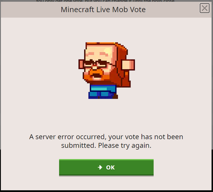 who would have guessed XD
#MinecraftMobVote #MinecraftLive #Minecraft