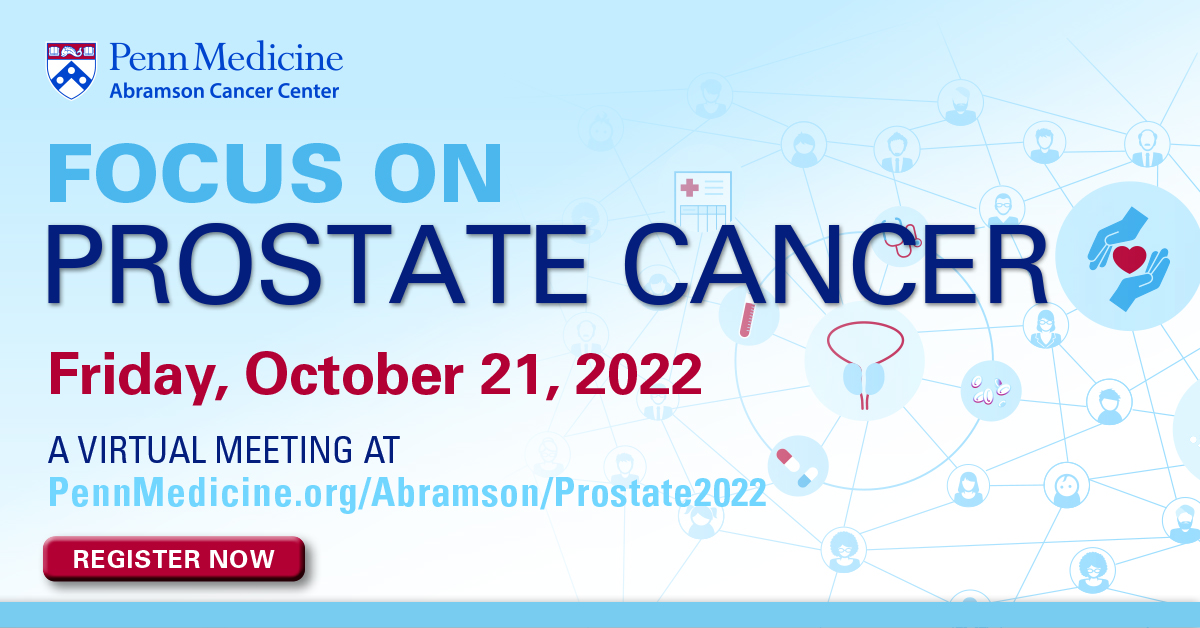 If you or someone you know is affected by prostate cancer, we invite you to join us for this year's *virtual* Focus on #ProstateCancer Conference on 10/21. To learn more and to register: spr.ly/6016Me2T6