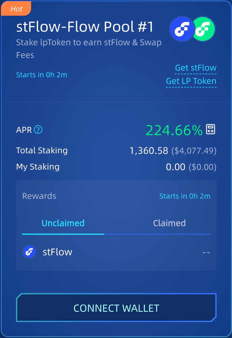 IncrementFi's tweet photo. $stFlow / $flow incentivized pool is now live.

Join to earn @flow_blockchain staking rewards, $stFlow incentives, and swap fees simultaneously 👇:

https://t.co/xFvWYhp4oK https://t.co/sfmZE3kVCq