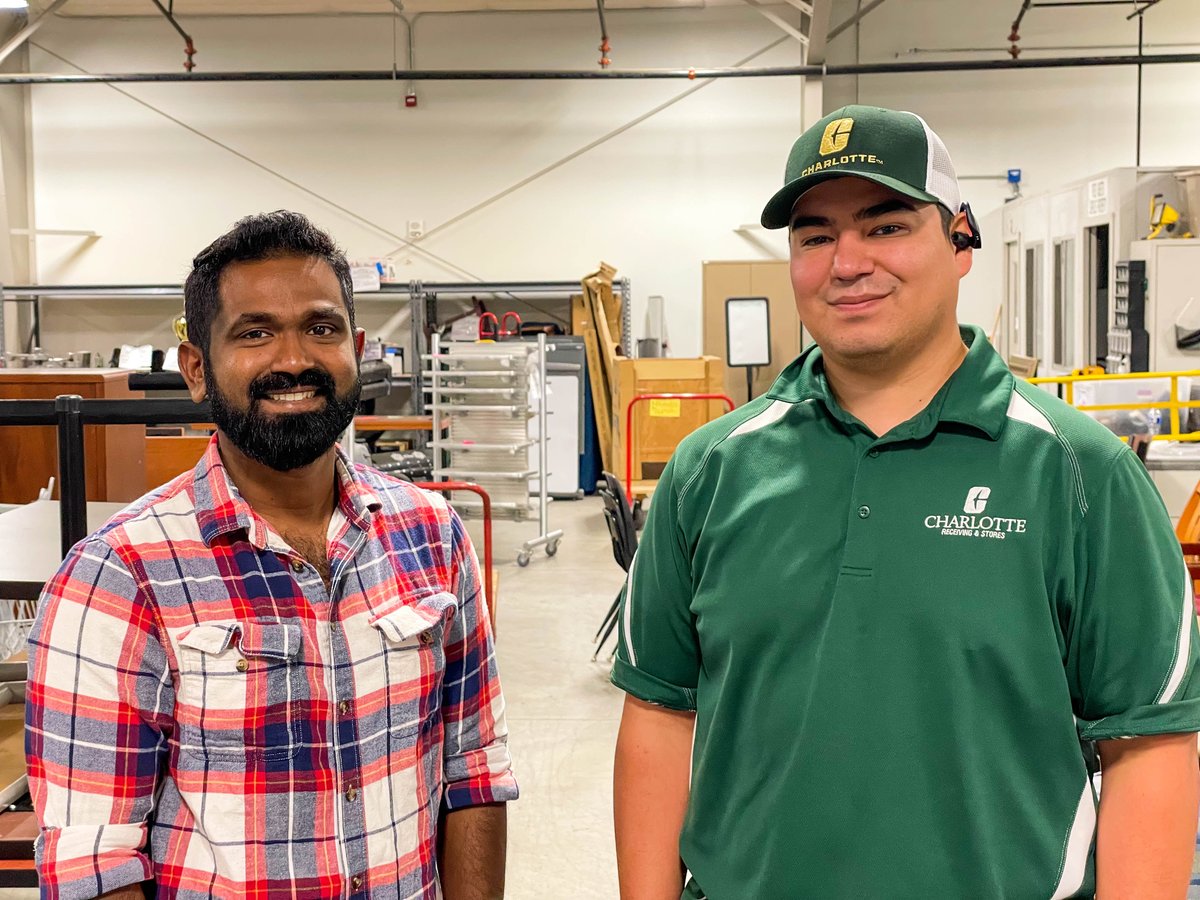 One of the great things about #CLTEngineering is everyone is willing to help in any way they can.

Huge shout-out to John, Cindy, and Cole from the university's ICSP warehouse, as they came through BIG TIME in helping us outfit our lab!

#CollegiateWind