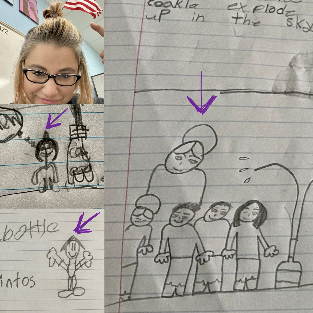 We conducted our first Science Experiment today. They recorded the results in their Science Journals. Can we just talk about the way they accurately drew my hair today?? 😆