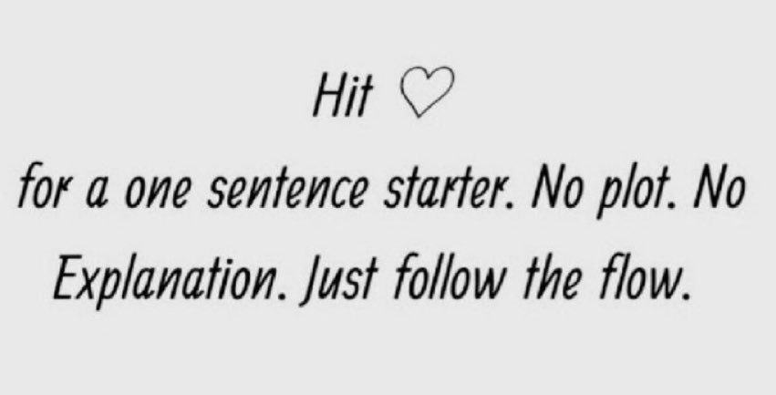 / I'll try this out as my muse comes back.