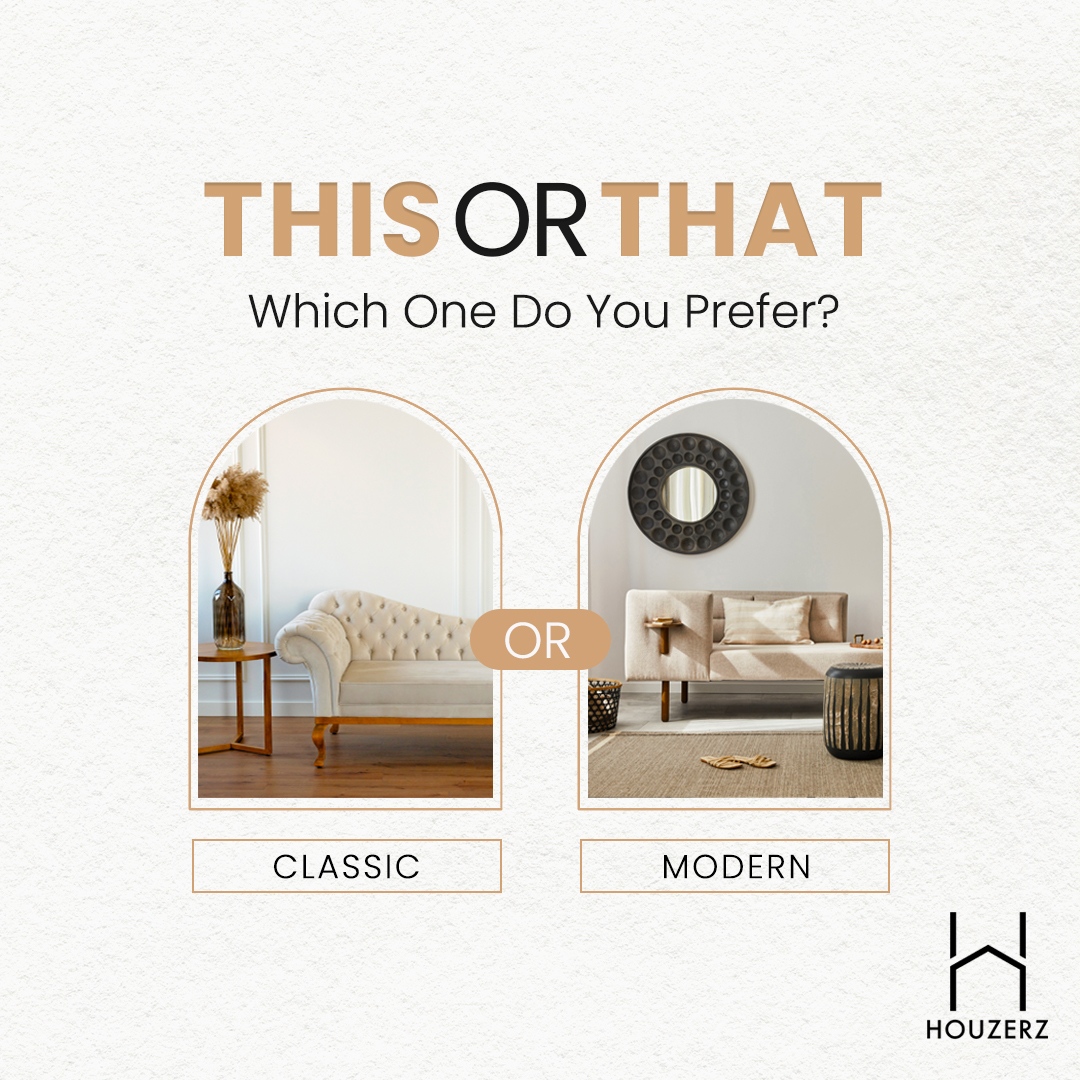 houzerz's tweet image. Many of us still can’t get over with old styles, while a lot are also diving in to the modern trends. Does this go with real estate and properties as well?

Which interior design style do you want for your home? #Modern or #Classic? Please let us know in the comments!

#Class...