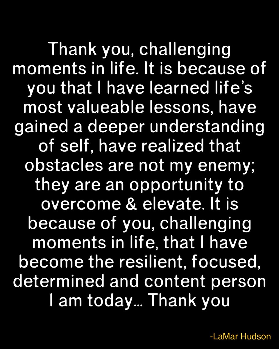 lamarhudson's tweet photo. There is goodness in the challenges we experience ♥️ #reselience #motivation #inspire #motivationalquotes #Inspired #strong #focused https://t.co/Rb79aM3YND