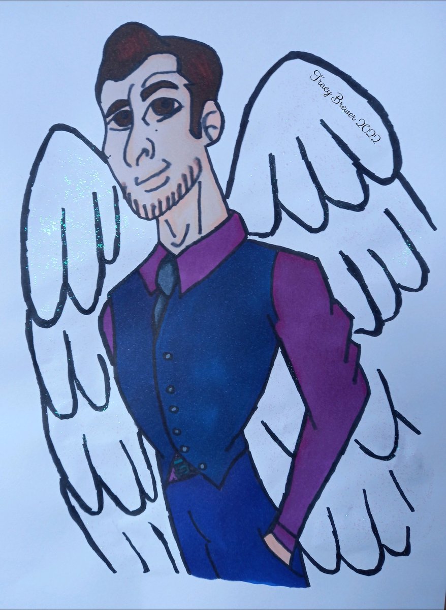Crazy bored! So just did an impulse cartoon on my lunch break at work. Have a heavenly....or devilish weekend to all lucifer fans.  #Luciferfanart #CartoonArt #TomEllis #drawing
