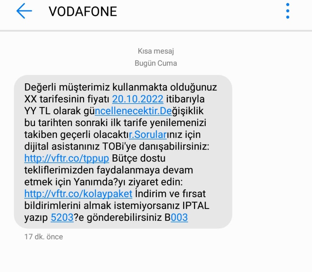 MahfiKenan's tweet photo. Sayın @VodafoneTR @VodafoneDestek burada ne demek istediniz? https://t.co/Jjd1p4mY58