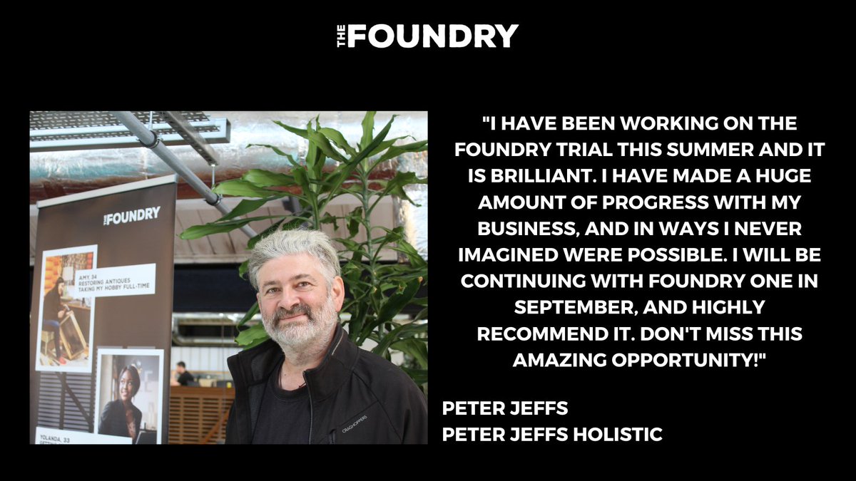FoundrySwindon's tweet photo. We're finishing off the week with this testimonial from Peter, who joined us during the trial phase. #Testmonial #SwindonBusiness https://t.co/wGLum8gGji