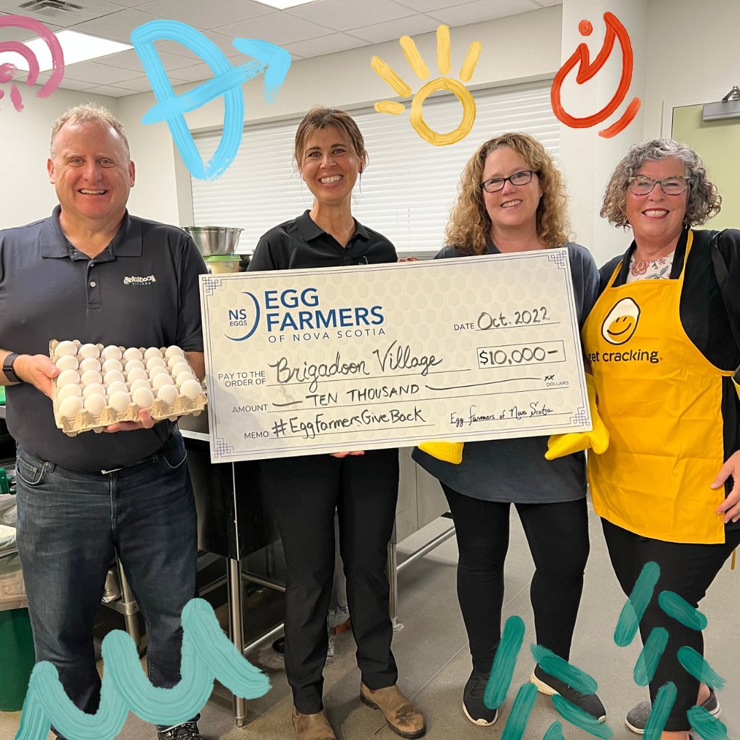 Brigadoon Village (@brigadoon) on Twitter photo The <a href="/eggfarmersofns/">Egg Farmers of NS</a> have been long-term supporters of Brigadoon for quite some time, supplying our campers with delicious eggs throughout camp. However, this donation of $10k was a total surprise! Thank you for further helping us give extraordinary kids a chance to be ordinary! The <a href="/eggfarmersofns/">Egg Farmers of NS</a> have been long-term supporters of Brigadoon for quite some time, supplying our campers with delicious eggs throughout camp. However, this donation of $10k was a total surprise! Thank you for further helping us give extraordinary kids a chance to be ordinary!