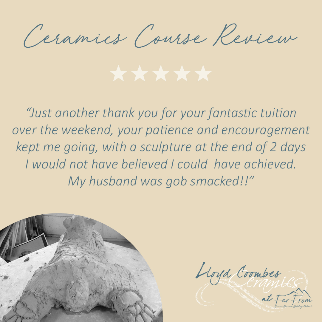 FarFromBrecon's tweet photo. What a great review! π
More details on upcoming courses coming soon! π
#ceramics #felicitylloydcoombes #ceramiccourses #weekendaway #review #testimonial #customerfeedback #happycustomer #farfrom #holidayretreat https://t.co/lgr6hJLtkG