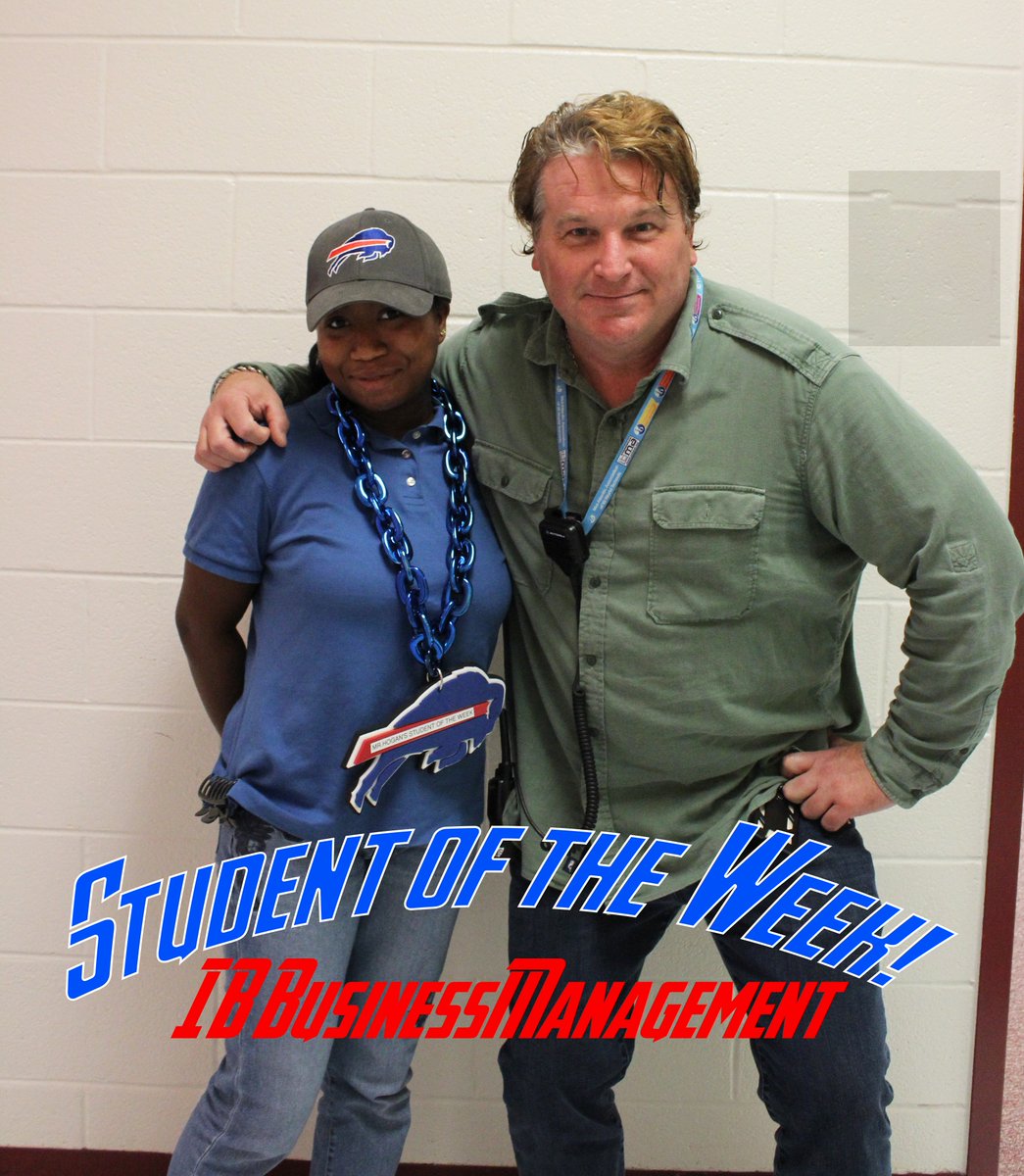 Bernice Ashitey recognized as Mr. Hogan's IB Business Management Student of the Week!!!  Bernice was recognized for being an academic champion in the class.        He said her work is among the best he has seen in his career!  I know that will make some of you alumni upset.