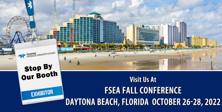 TeledyneCETAC's tweet photo. Heading to Daytona Beach for the Fall FSEA Conference?  Stop by and let us help solve your analytical application needs.  @teledyneleemanlabs @teledynetekmar #fsea22 #fallfsea22 #vocanalysis #tocanalysis #icpanalysis #hganalysis #sampleautomation https://t.co/bNRNnj6lq8