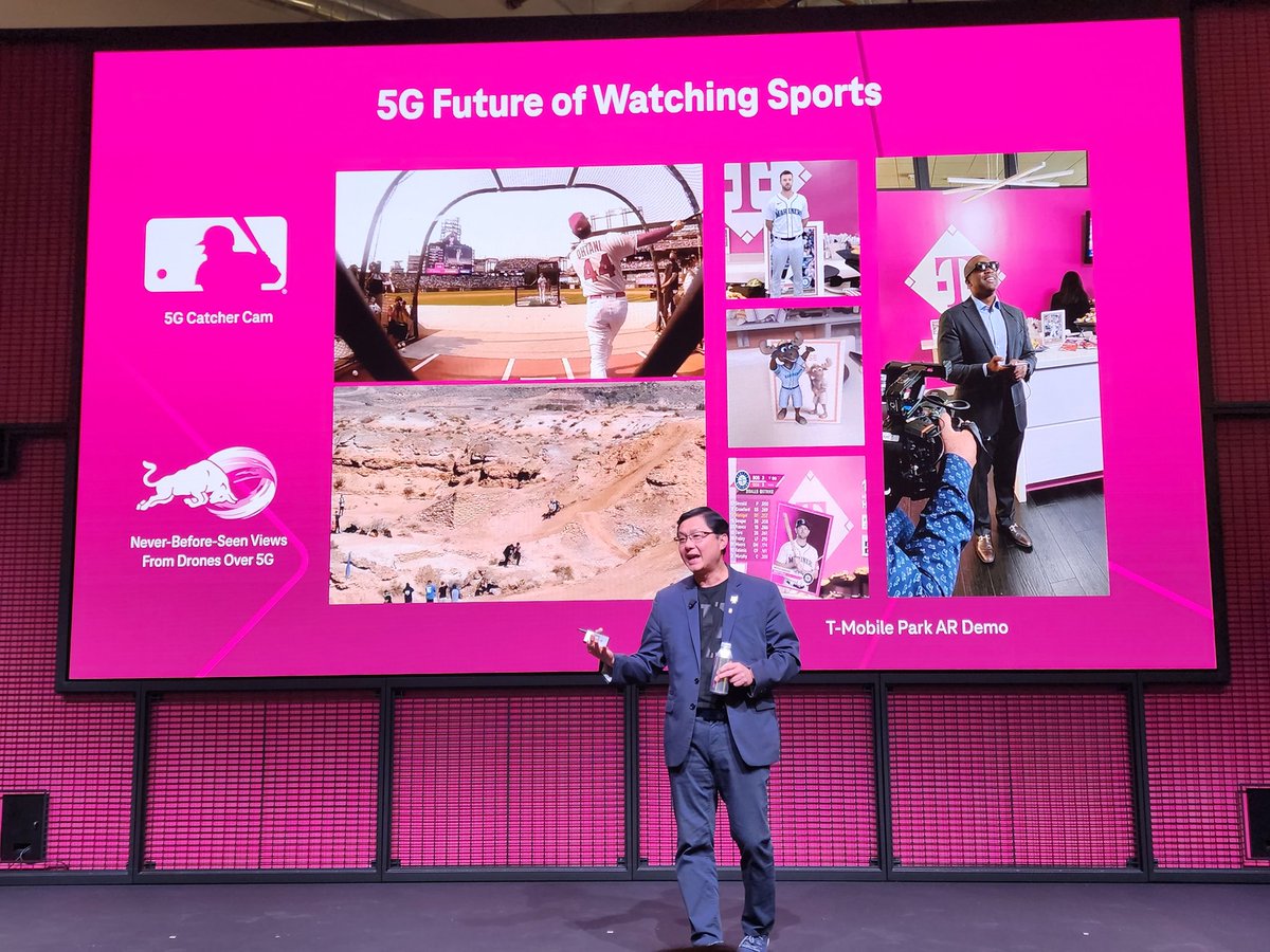 anshelsag's tweet photo. .@JohnSaw and I talked baseball this morning and it doesn't surprise me that @TMobile is such a close partner of the @MLB #TFBAnalystSummit https://t.co/UTEXTItHhx
